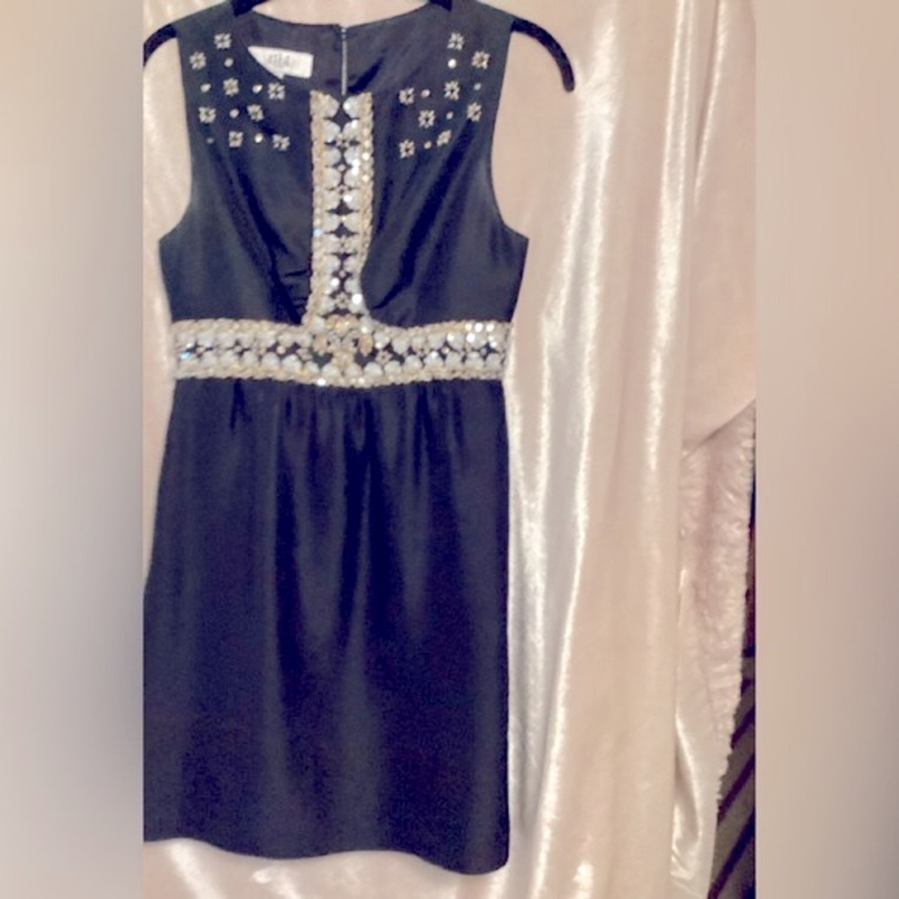 - Tibi New York with embellishment Silk  dress Sz 2 #Bedazzled
